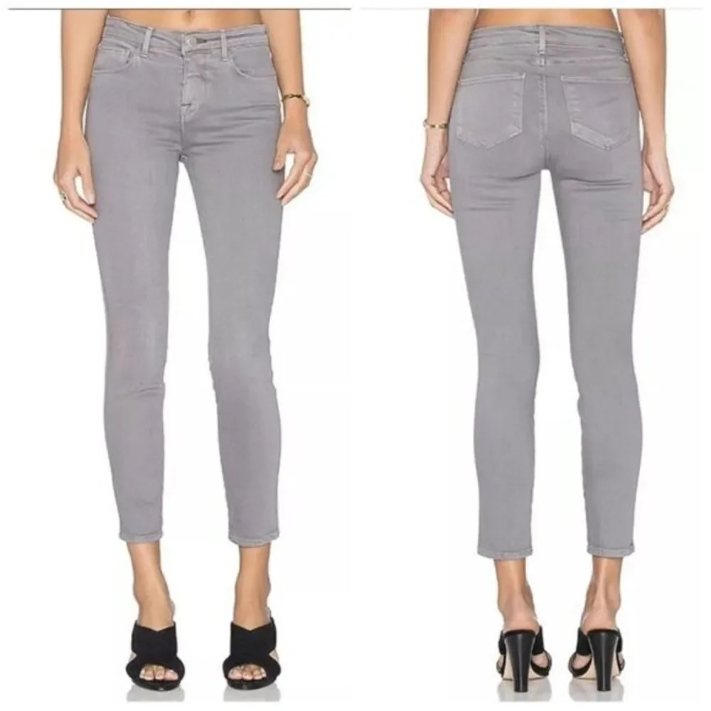 L'agence Chantal Skinny Jeans in Gris Gray